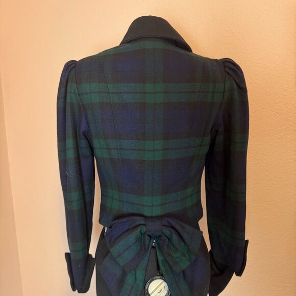 Vintage Victoriana Highlands Collection Scottish Tartan Wool Blazer UK 8/ US 4 - Picture 7 of 13